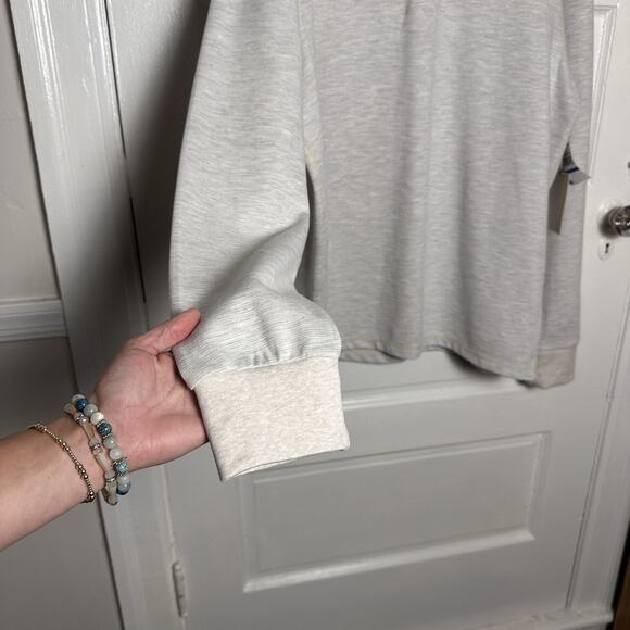 Men's Cream Half-Zip Sweater - Picture 5 of 16